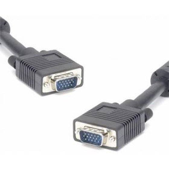 Logo Video cable SVGA (D-sub) M - SVGA (D-sub) M, 5m, shielded, black, blister pack, EOL - (25261)