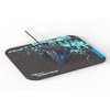 E-BLUE Polygon keyboard set wire (USB) US, black and blue with mouse Cobra II, game, and Mazer Marface S mousepad type, EOL - (EKM820BK)