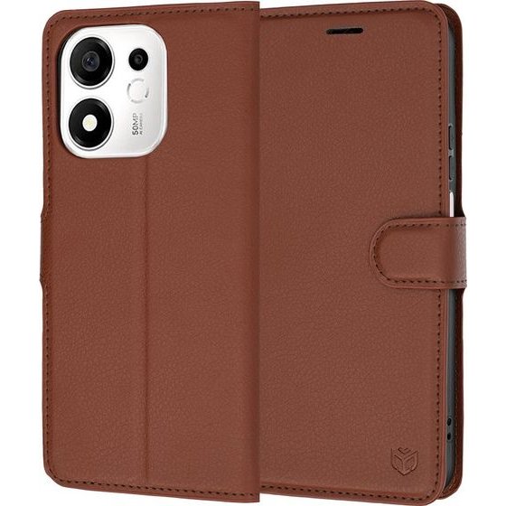 Techsuit - Leather Folio - Honor 600 Smart - Brown
