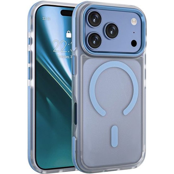 Etteri Icy Mag Case For Iphone 17 Pro Max / 18 Pro Max Sky blue