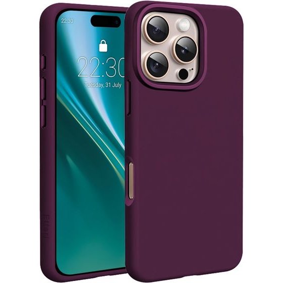 Etteri Silicone Mag Case For Iphone 16 Pro Max 6,9 Dark cherry
