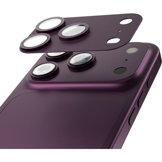 Etteri Full Camera Lens Guard For Iphone 18 Pro Dark cherry