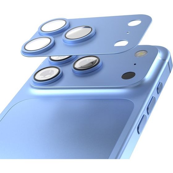 Etteri Full Camera Lens Guard For Iphone 18 Pro Max Sky blue