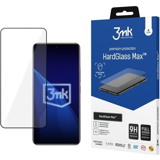 3MK Hardglass Max Tempered Glass For Redmi Note 15 Pro 4G Black