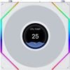 Lian Li Uni Fan TL-Lcd Flex Wireless 120 White (3pCs & controller) Case Fan - (G9F.12TLLCD1F3W.00)