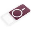 Case For Iphone 17 Pro / 18 Pro Clear Fusion Mag Cover Compatible With Magsafe Dark Cherry OEM