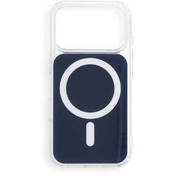 Case For Iphone 17 Pro / 18 Pro Clear Fusion Mag Cover Compatible With Magsafe Navy Blue OEM