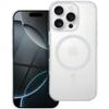 Case For Iphone 17 Pro / 18 Pro Drop Glue Colorful Ring Mag Cover Compatible With Magsafe White OEM