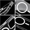 Case For Iphone 17 Pro / 18 Pro Drop Glue Colorful Ring Mag Cover Compatible With Magsafe White OEM