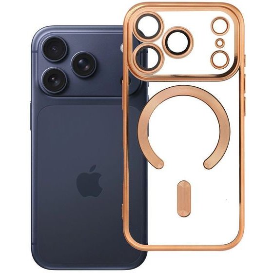Case For Iphone 17 Pro / 18 Pro Electro Mag Cover Compatible With Magsafe Gold OEM