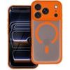 Case For Iphone 17 Pro / 18 Pro Full Matte Mag Cover Compatible With Magsafe Orange OEM