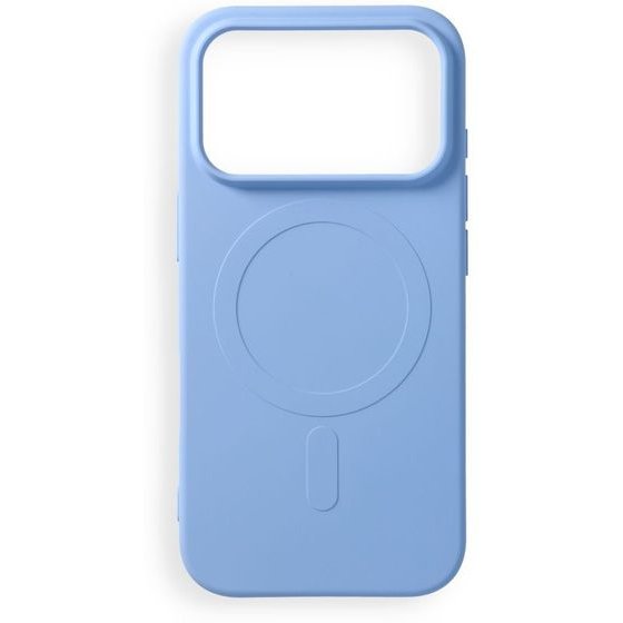 Case For Iphone 17 Pro / 18 Pro Silicone Mag Cover Compatible With Magsafe (Big hole) Light Blue OEM