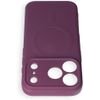 Case For Iphone 17 Pro / 18 Pro Silicone Mag Cover Compatible With Magsafe (Camera protection) Dark Cherry OEM