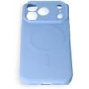 Case For Iphone 17 Pro / 18 Pro Silicone Mag Cover Compatible With Magsafe (Camera protection) Light Blue OEM