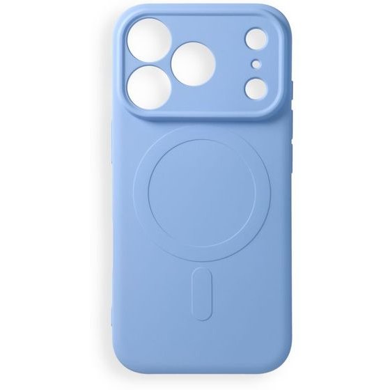 Case For Iphone 17 Pro / 18 Pro Silicone Mag Cover Compatible With Magsafe (Camera protection) Light Blue OEM