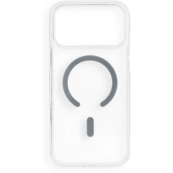 Case For Iphone 17 Pro Max / 18 Pro Max Drop Glue Colorful Ring Mag Cover Compatible With Magsafe Gray OEM