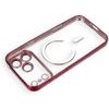 Case For Iphone 17 Pro Max / 18 Pro Max Electro Mag Cover Compatible With Magsafe Dark Cherry OEM