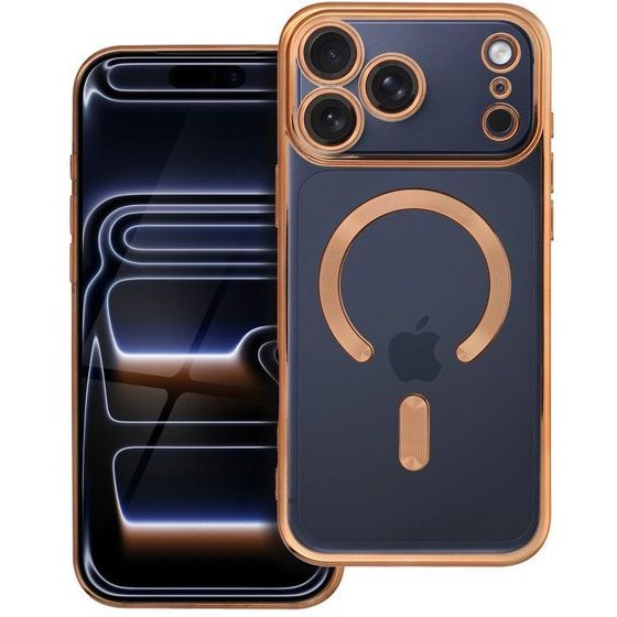 Case For Iphone 17 Pro Max / 18 Pro Max Electro Mag Cover Compatible With Magsafe Gold OEM