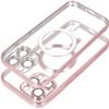 Case For Iphone 17 Pro Max / 18 Pro Max Electro Mag Cover Compatible With Magsafe gold-Rose OEM
