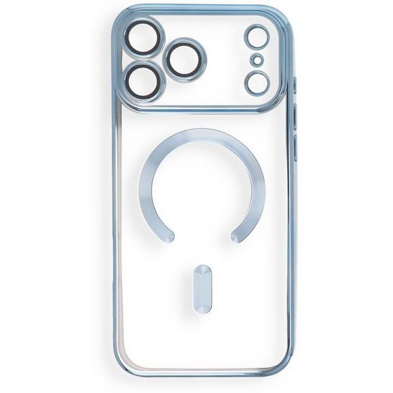 Case For Iphone 17 Pro Max / 18 Pro Max Electro Mag Cover Compatible With Magsafe Sky Blue OEM