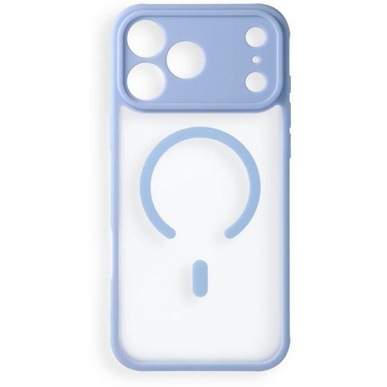 Case For Iphone 17 Pro Max / 18 Pro Max Full Matte Mag Cover Compatible With Magsafe Blue OEM