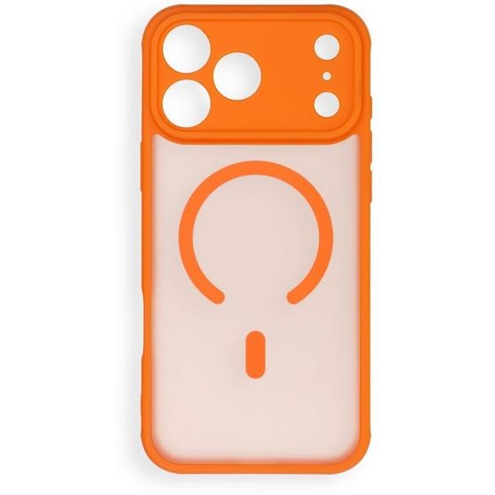 Case For Iphone 17 Pro Max / 18 Pro Max Full Matte Mag Cover Compatible With Magsafe Orange OEM