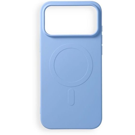 Case For Iphone 17 Pro Max / 18 Pro Max Silicone Mag Cover Compatible With Magsafe (Big hole) Light Blue OEM