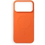 Case For Iphone 17 Pro Max / 18 Pro Max Silicone Mag Cover Compatible With Magsafe (Big hole) Orange OEM
