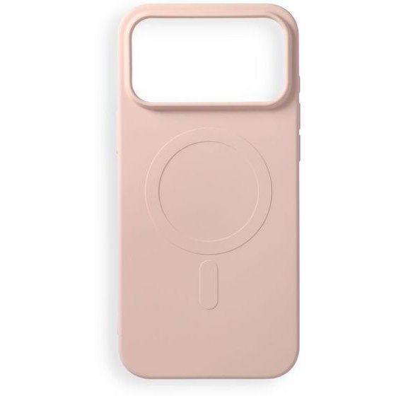 Case For Iphone 17 Pro Max / 18 Pro Max Silicone Mag Cover Compatible With Magsafe (Big hole) Pink OEM