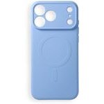 Case For Iphone 17 Pro Max / 18 Pro Max Silicone Mag Cover Compatible With Magsafe (Camera protection) Light Blue OEM