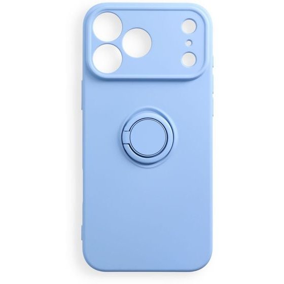 Case For Iphone 17 Pro Max / 18 Pro Max Silicone Ring Light Blue OEM