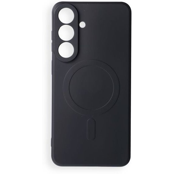 Case For Samsung S26 Fe Silicone Mag Cover Compatible With Magsafe (Camera protection) Black OEM