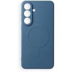 Case For Samsung S26 Fe Silicone Mag Cover Compatible With Magsafe (Camera protection) Blue OEM