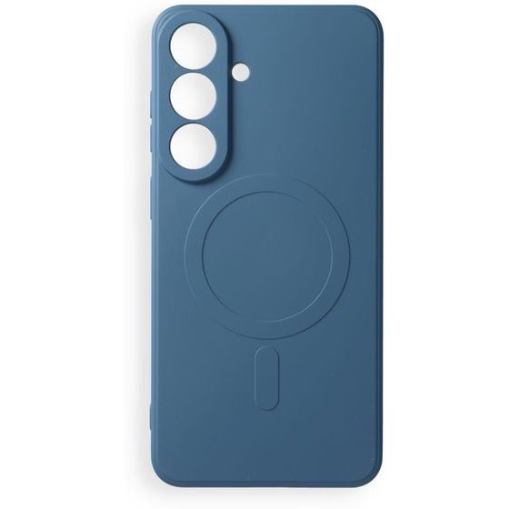 Case For Samsung S26 Fe Silicone Mag Cover Compatible With Magsafe (Camera protection) Blue OEM