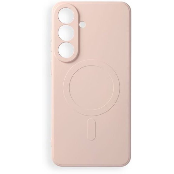 Case For Samsung S26 Fe Silicone Mag Cover Compatible With Magsafe (Camera protection) Pink OEM