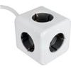 Power Strip Cube 5 Sockets Max 3680W With 1,4m Power Cable E03 White OEM