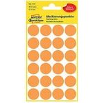Avery Zweckform Labels 18mm, Neon orange, 24 labels, marking, Packed By 4 pcs, For Hand Description - (3173)