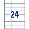 Avery Zweckform Labels 70mm x 37mm, A4, matt, white, 24 labels, Very resistant, Packed By 20 pcs, For Laser Printers And - (L4718-20)