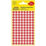 Avery Zweckform Labels 8mm, red, 104 labels, marking, Packed By 4 pcs, For Hand Description - (3010)