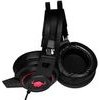 Red Fighter H3 Headphones With microphone, wire, Black And red, gaming, backlighted, 2x 3.5 Mm Jack + Usb - (QMRDM03RGR00)
