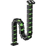 Powerton Ergo Ganso Pro Cable organizer, Black-Green - (WPECM3B)