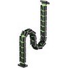 Powerton Ergo Ganso Pro Cable organizer, Black-Green - (WPECM3B)