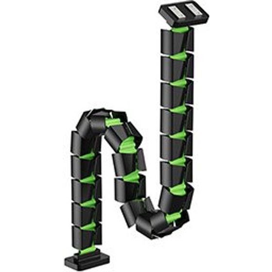 Powerton Ergo Ganso Pro Cable organizer, Black-Green - (WPECM3B)
