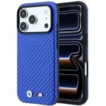 BMW Etui M Carbon Printed Ring Magsafe Do Iphone 18 Pro / 17 Pro Niebieski - (BMHMP18L26SWPCMBB)