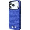 BMW Etui M Carbon Printed Ring Magsafe Do Iphone 18 Pro / 17 Pro Niebieski - (BMHMP18L26SWPCMBB)