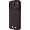 BMW Etui M Iml Frosted Metal Logo & Trims Magsafe Do Iphone 18 Pro / 17 Pro Bordowy - (BMHMP18L26HTFMILR)