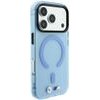BMW Etui M Iml Frosted Metal Logo & Trims Magsafe Do Iphone 18 Pro / 17 Pro Niebieski - (BMHMP18L26HTFMILB)