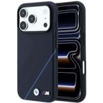 BMW Etui M Tire Track Blue Line Magsafe Do Iphone 18 Pro Max / 17 Pro Max Granatowy - (BMHMP18X26SWPDKV)