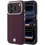 BMW Etui Sign Centered Deboss Magsafe Do Iphone 18 Pro Max / 17 Pro Max Bordowy - (BMHMP18X26SWOWMR)