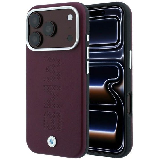 BMW Etui Sign Centered Deboss Magsafe Do Iphone 18 Pro Max / 17 Pro Max Bordowy - (BMHMP18X26SWOWMR)